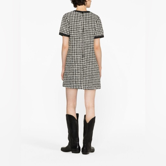 NWT Moncler houndstooth bouclé minidress Sz 48 US 16 $1080 - Picture 3 of 3